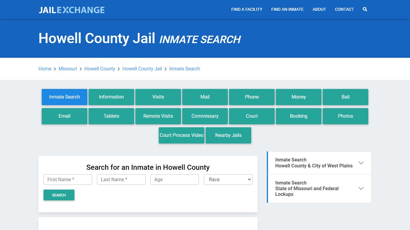 Howell County Jail, MO Inmate Search: Roster & Mugshots